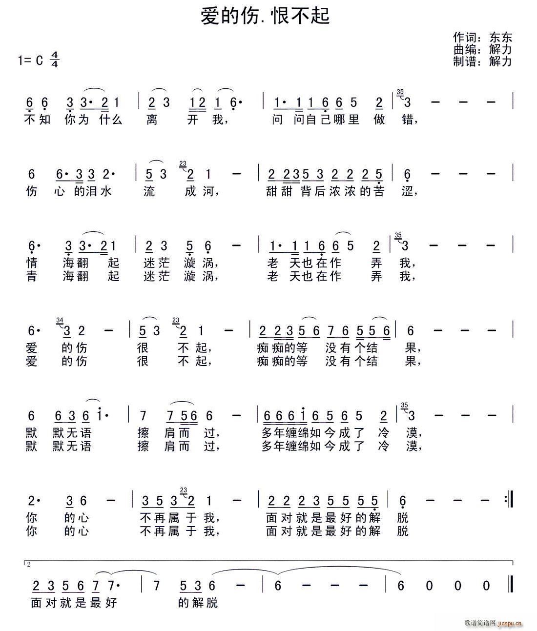 被爱伤过的人吉他谱 - 林峰 - F调吉他弹唱谱 - 琴谱网