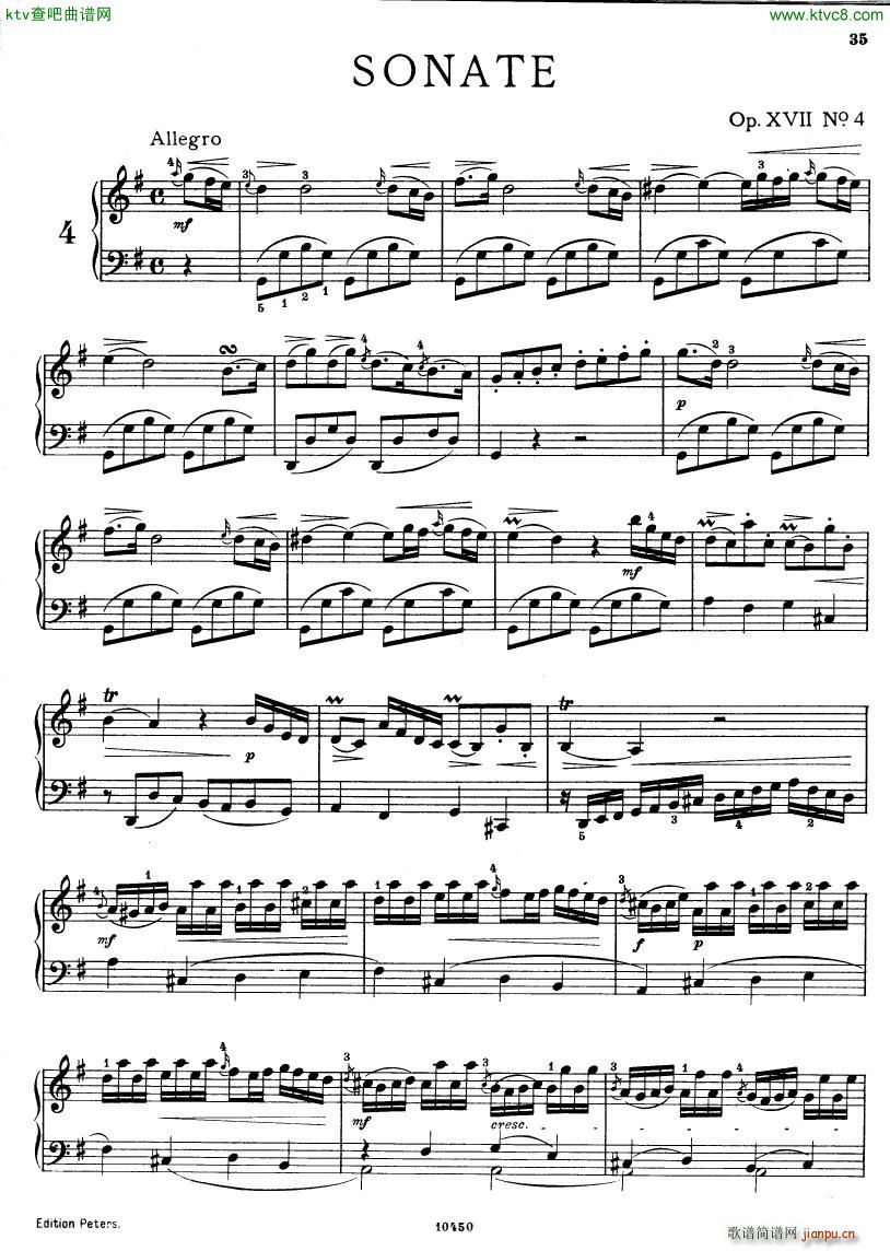 Bach JC op 17 no 4 Sonata()1