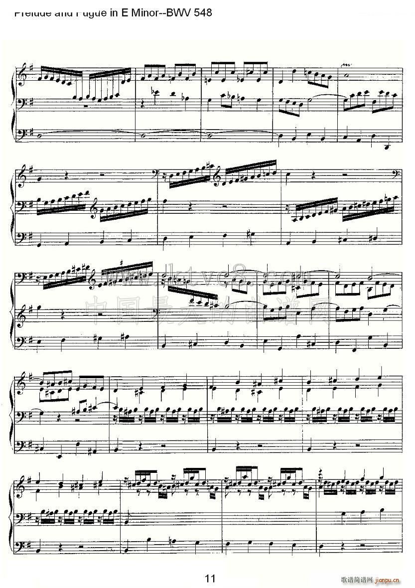 Prelude and Fugue in E Minor BWV 548 ܷ(ʮּ)11