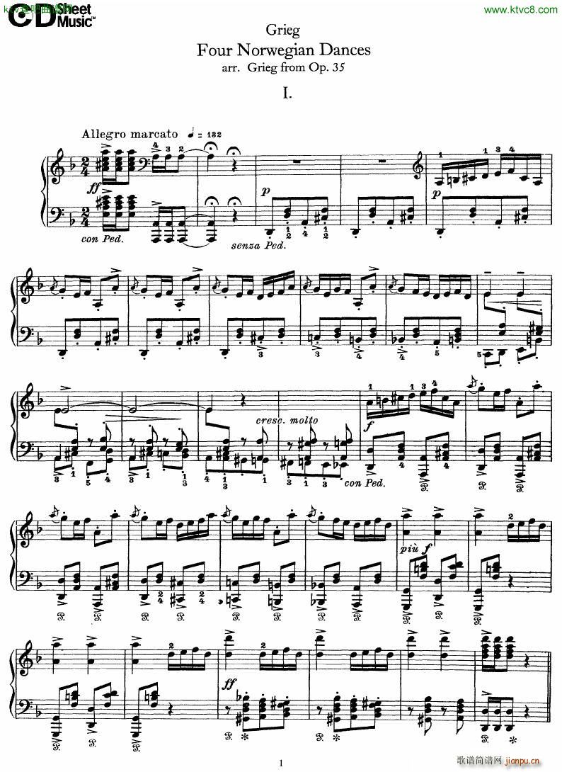 Grieg Four Norwegian Dances()1