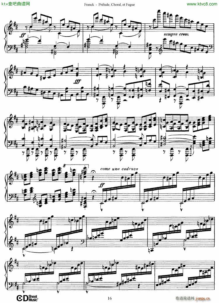 Franck Prlude Choral et Fugue()16