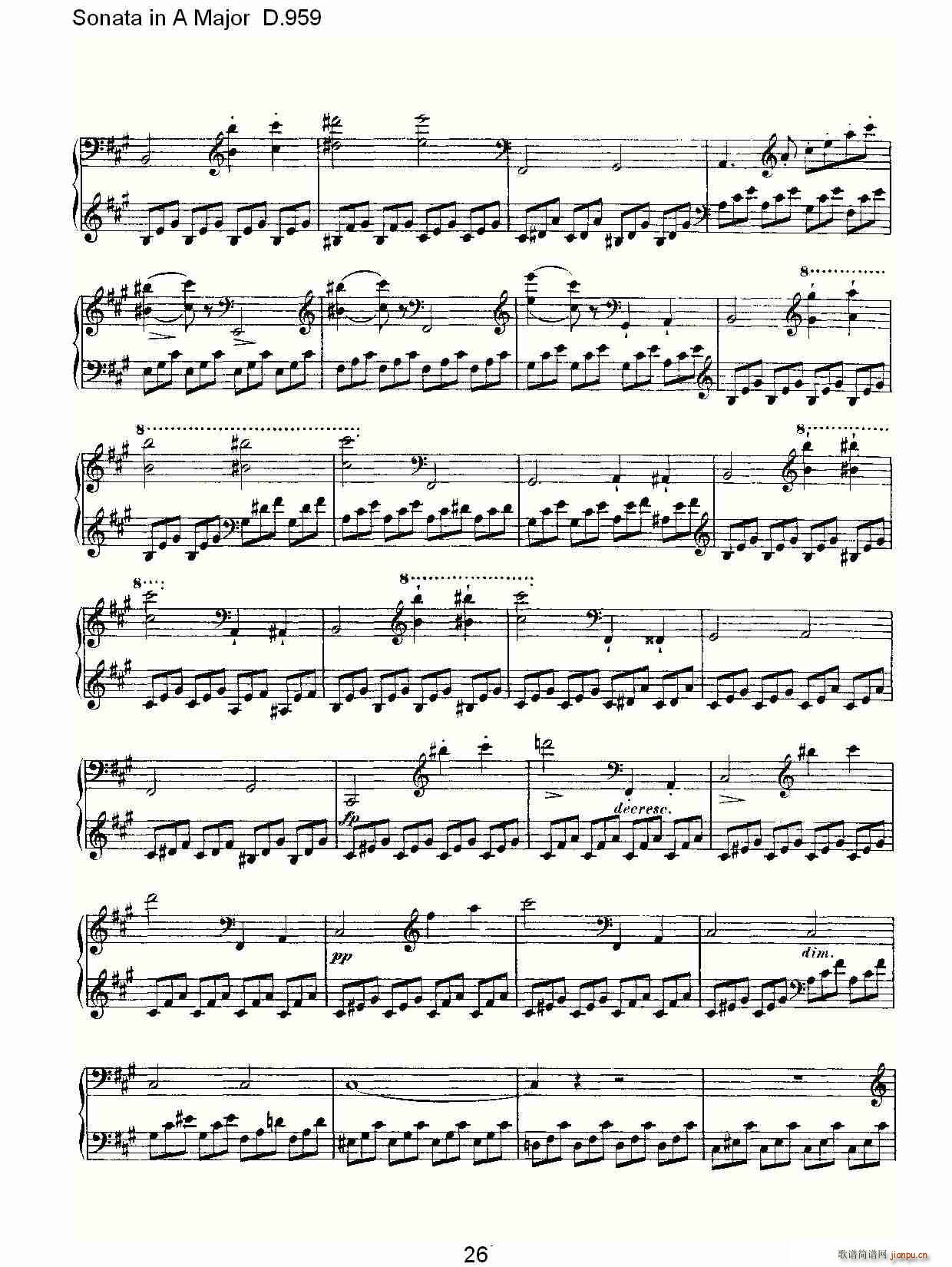 Sonata in A Major D.959(ʮּ)26