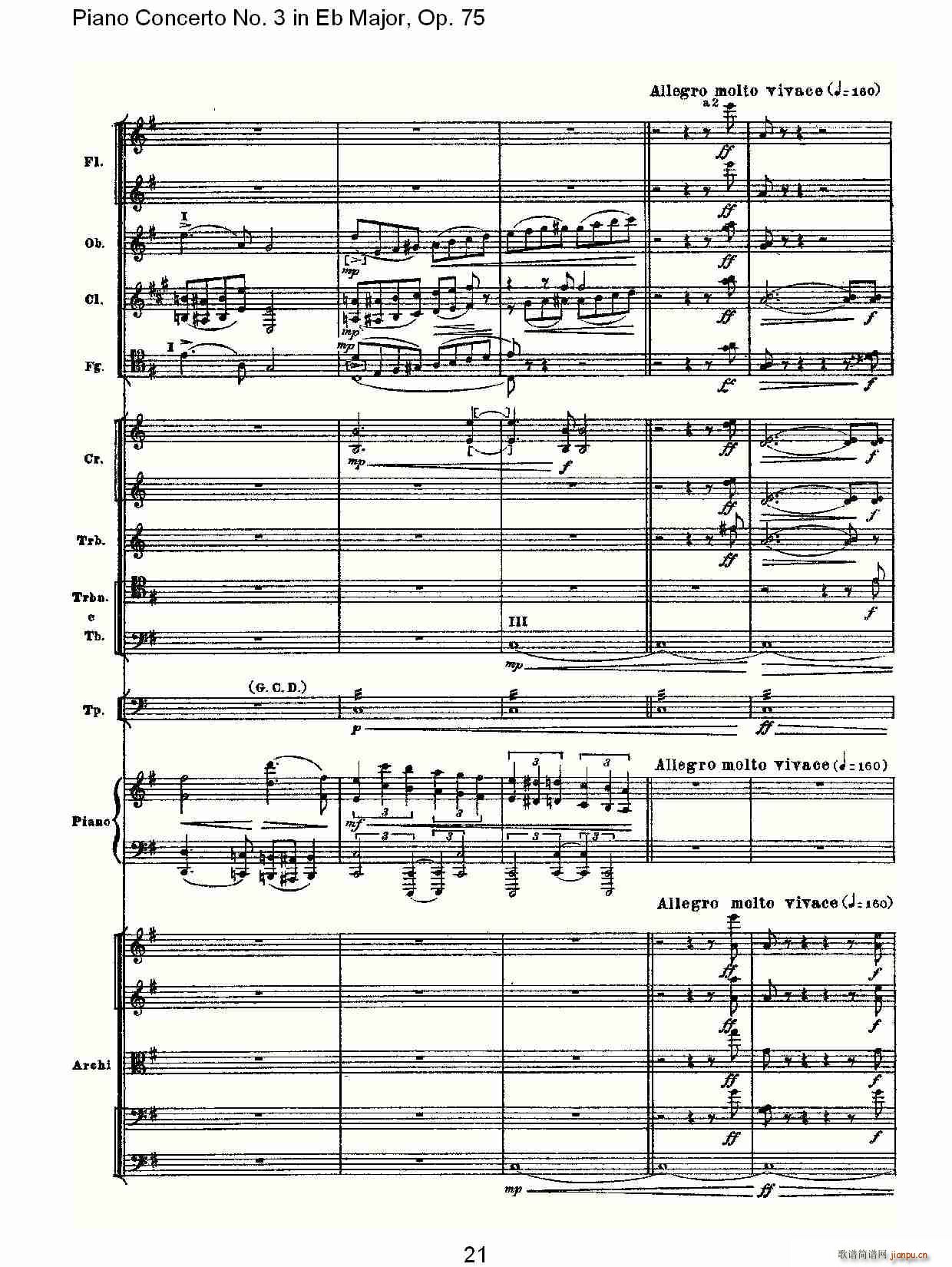 Piano Concerto No.3 in Eb Major,Op.75()21