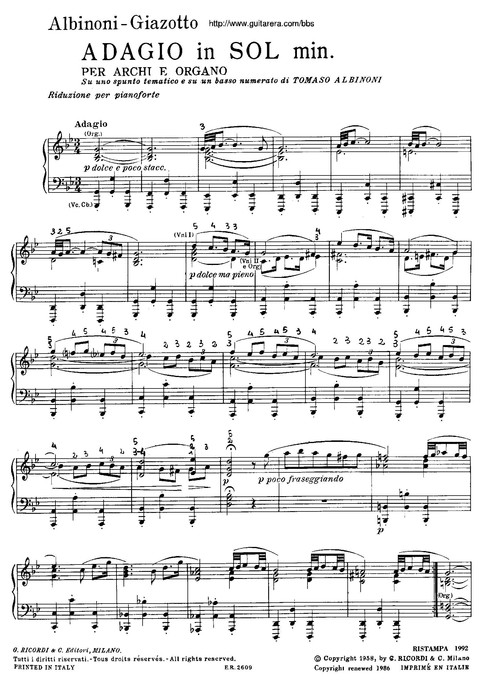 Adagio in G minor gС()1