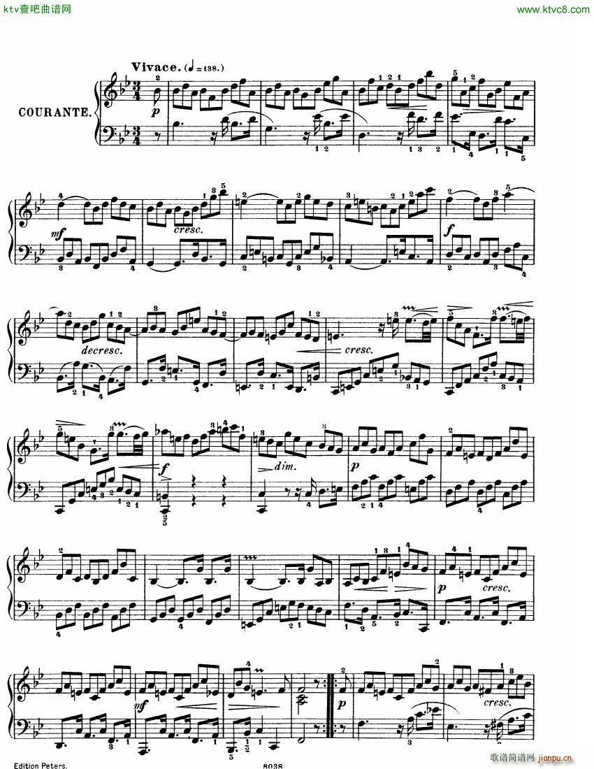 Bach JS BWV 825 Partita no 1 in Bb()7
