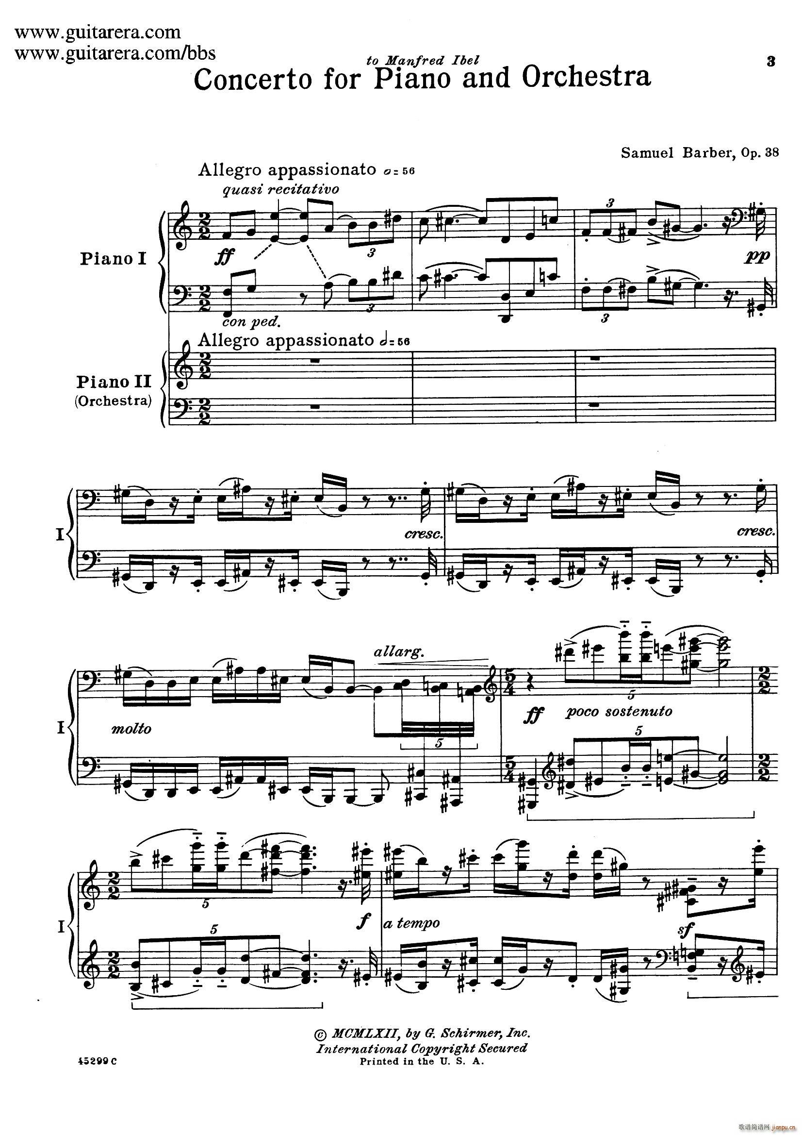 Piano Concerto Op 38 Э ˫ һ()1