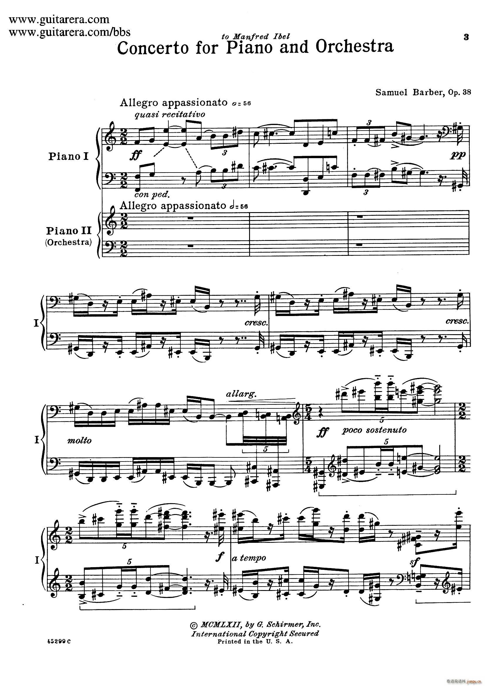 Piano Concerto Op 38 Э ˫ һ()1