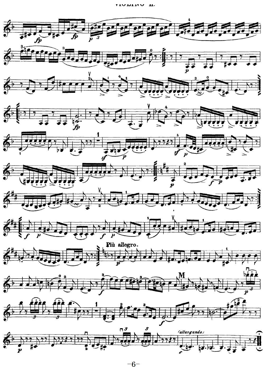 Mozart Quartet No 15 in D Minor K 421 Violin 2(ʮּ)6