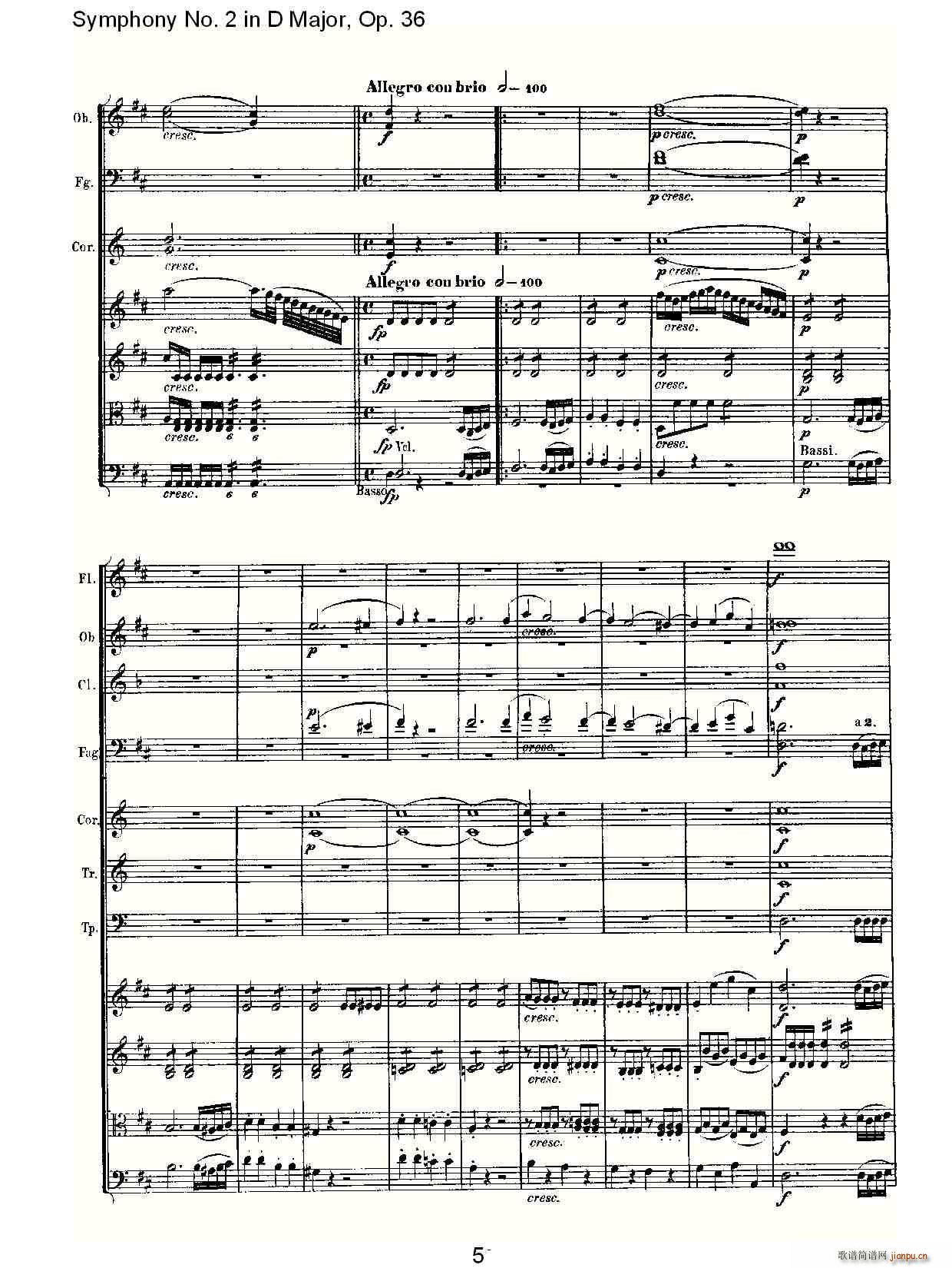 Symphony No. 2 in D Major, Op. 36(ʮּ)5