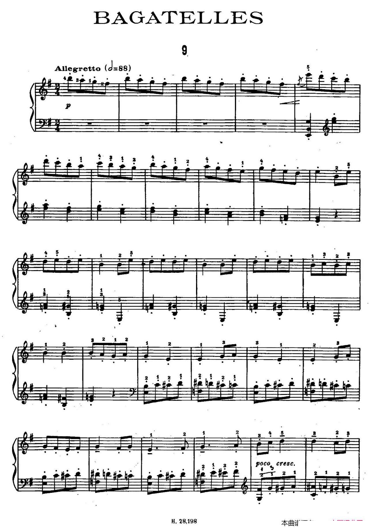 Ten Bagatelles Op 5 10СƷ 9 eС(ʮּ)1