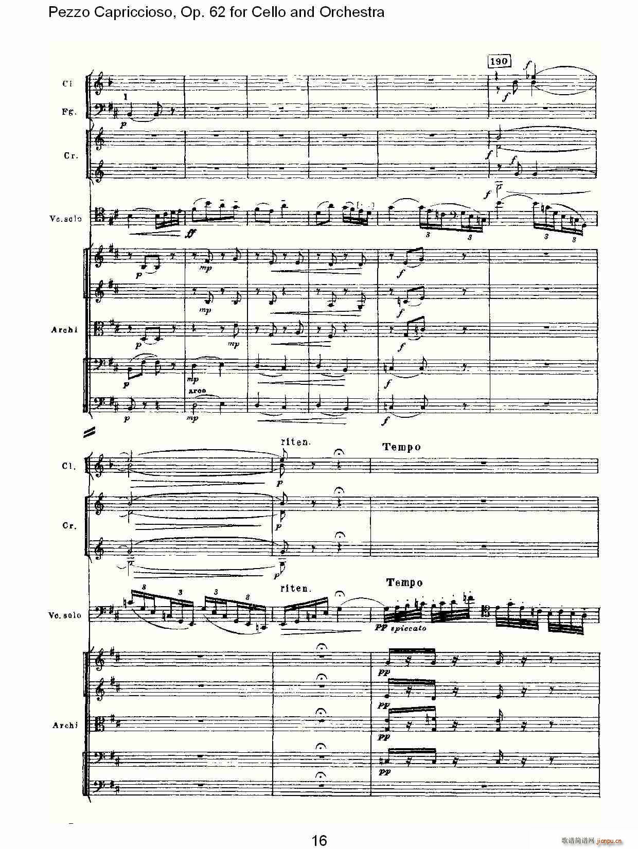 Pezzo Capriccioso, Op.62()16