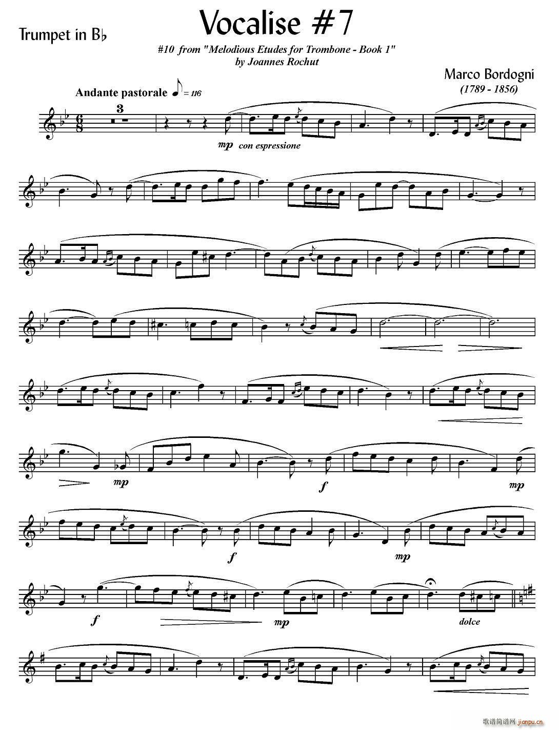Bordogni Vocalise 7 С(ʮּ)1