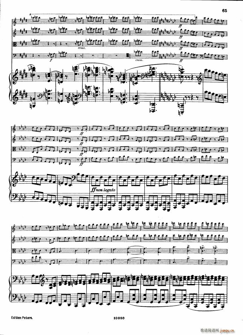 Brahms op 34 Piano Quintet f minor score ()20