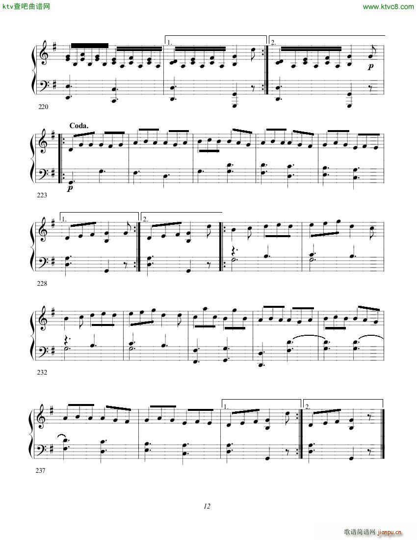 Clementi op 1a No 3 Sonate G major()12