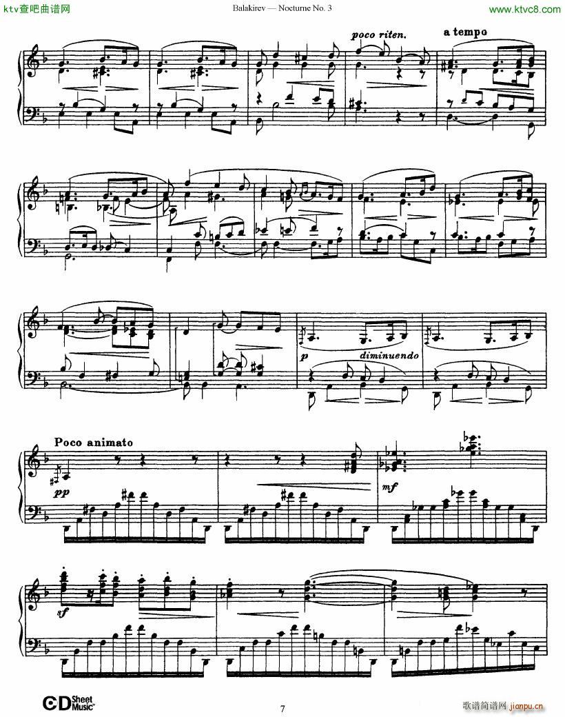 Balakirev Nocturne No 3()7