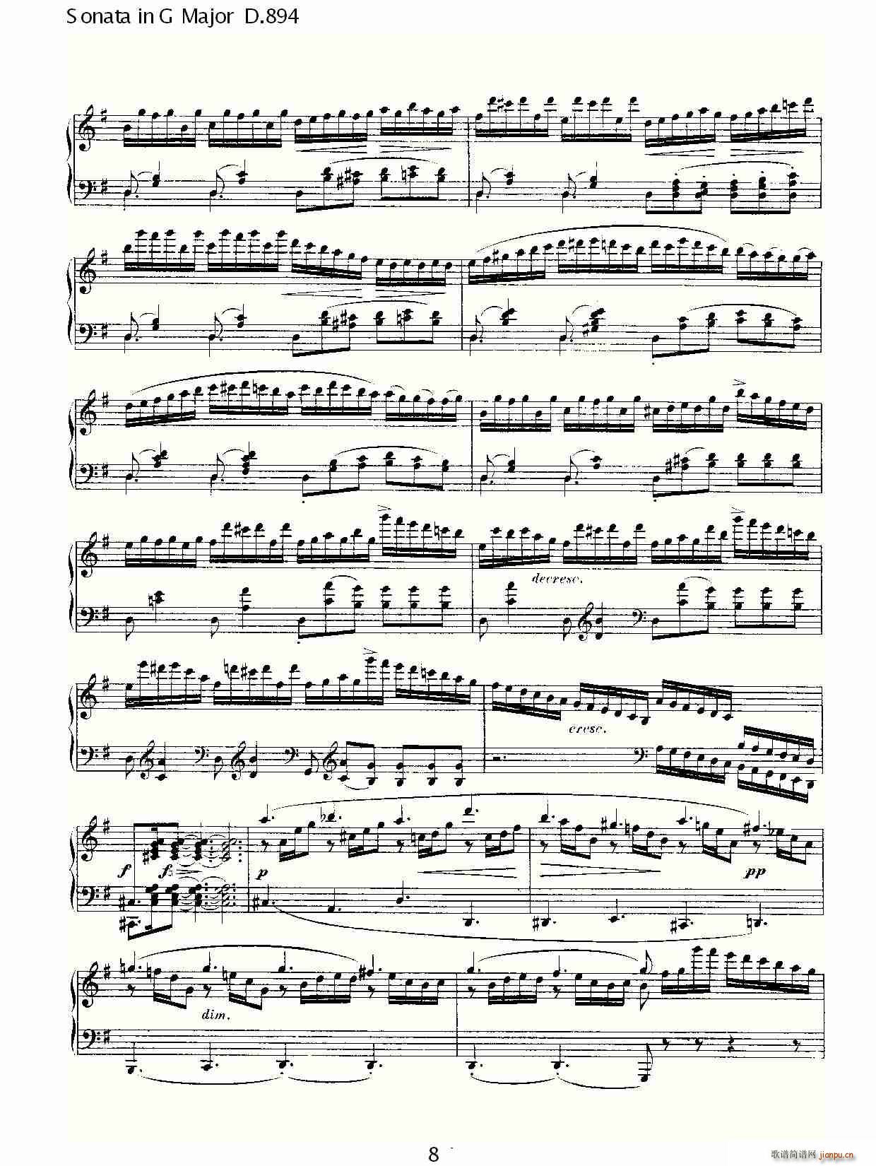 Sonata in G Major D.894(ʮּ)8