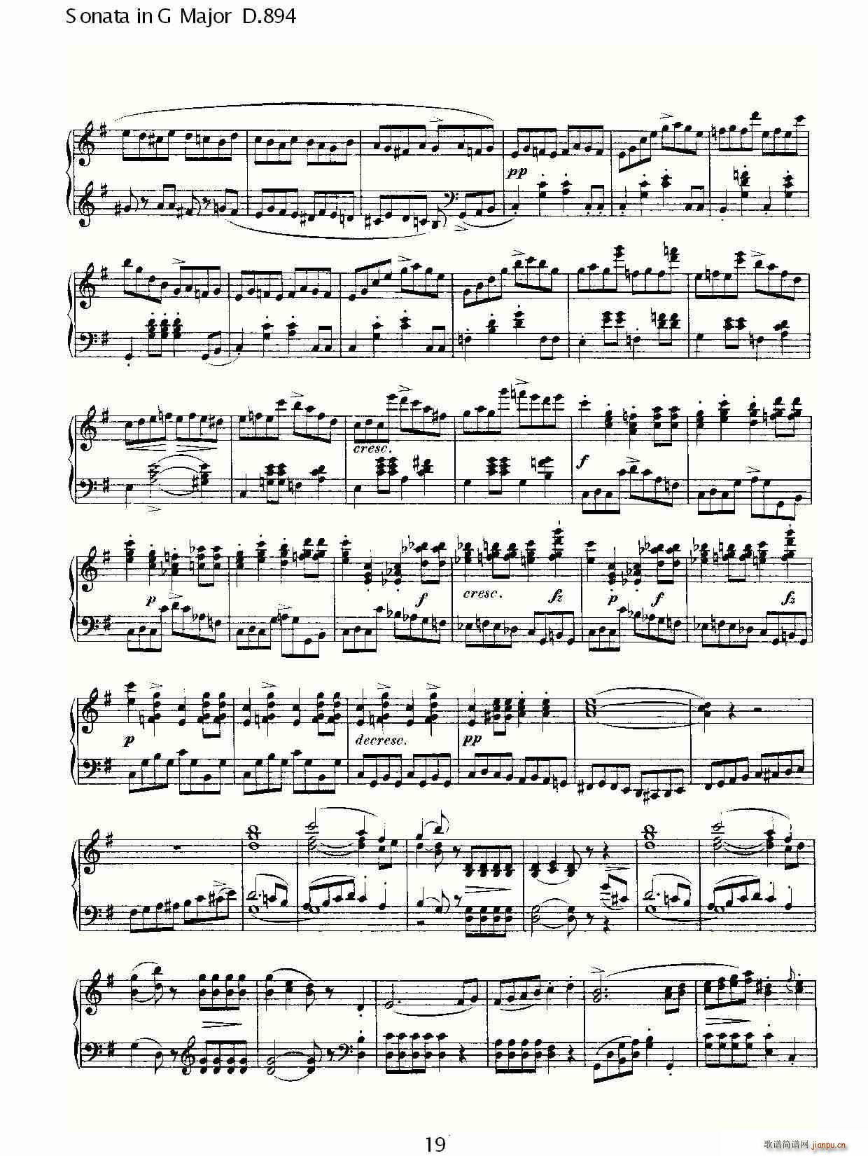 Sonata in G Major D.894(ʮּ)19