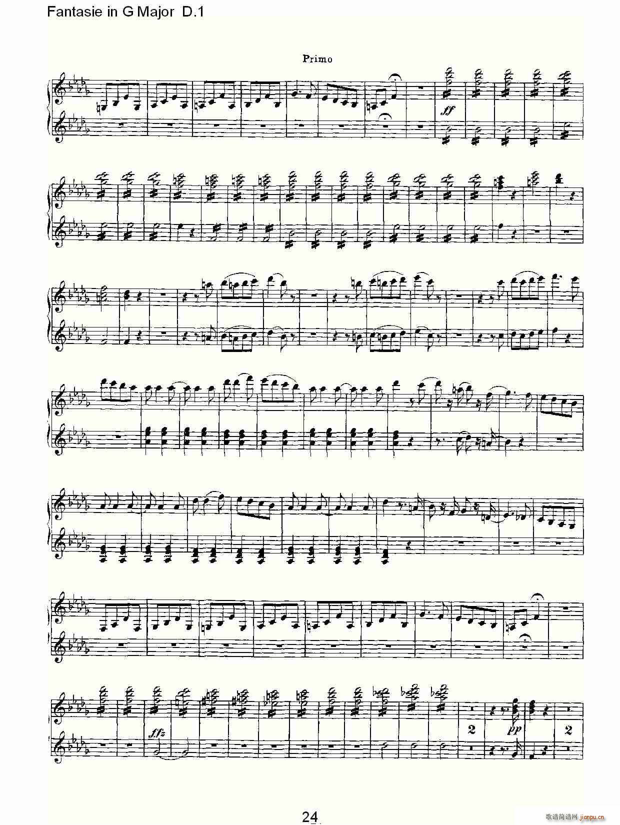Fantasie in G Major D.1(ʮּ)24
