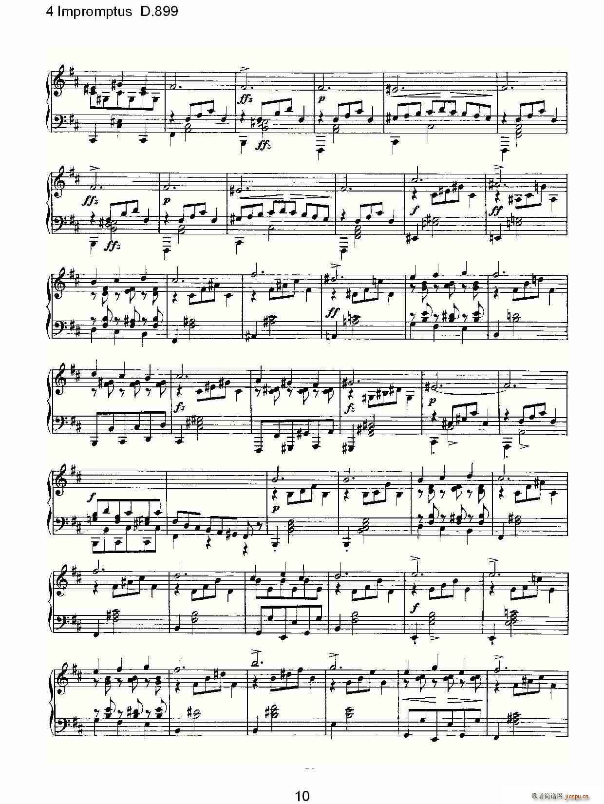 4 Impromptus D.899(ʮּ)10