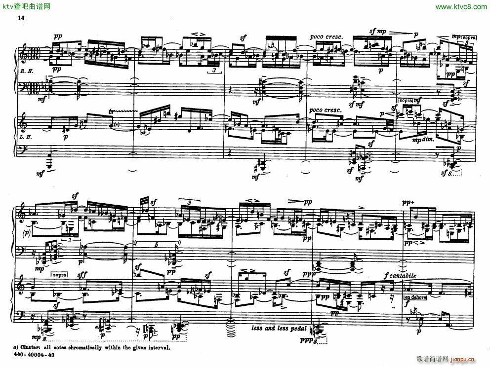Bolcom 12 etudes for piano()14