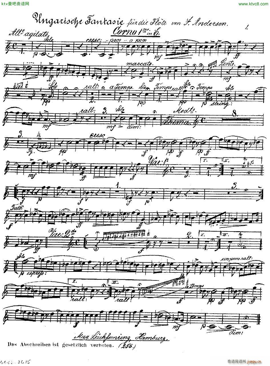 Andersen op 2 Ungarische Fantasie orch parts()41