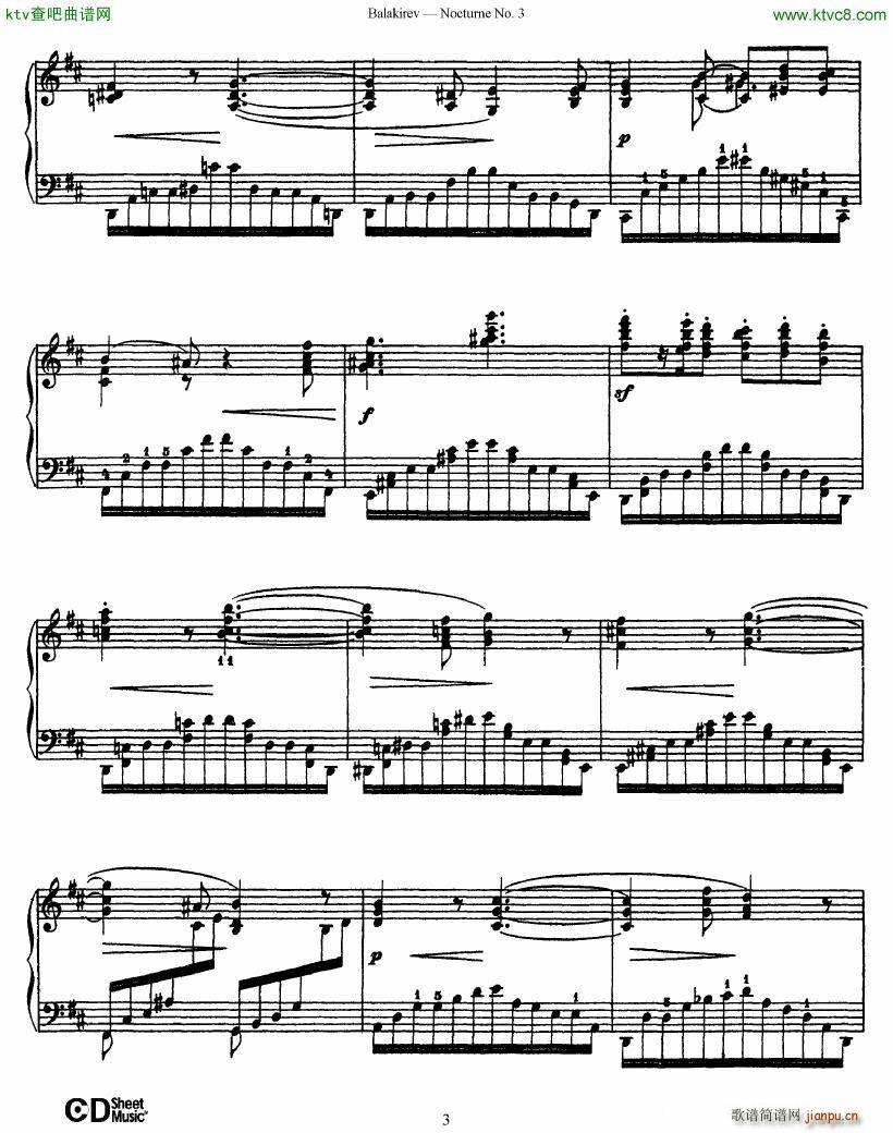 Balakirev Nocturne No 3()3