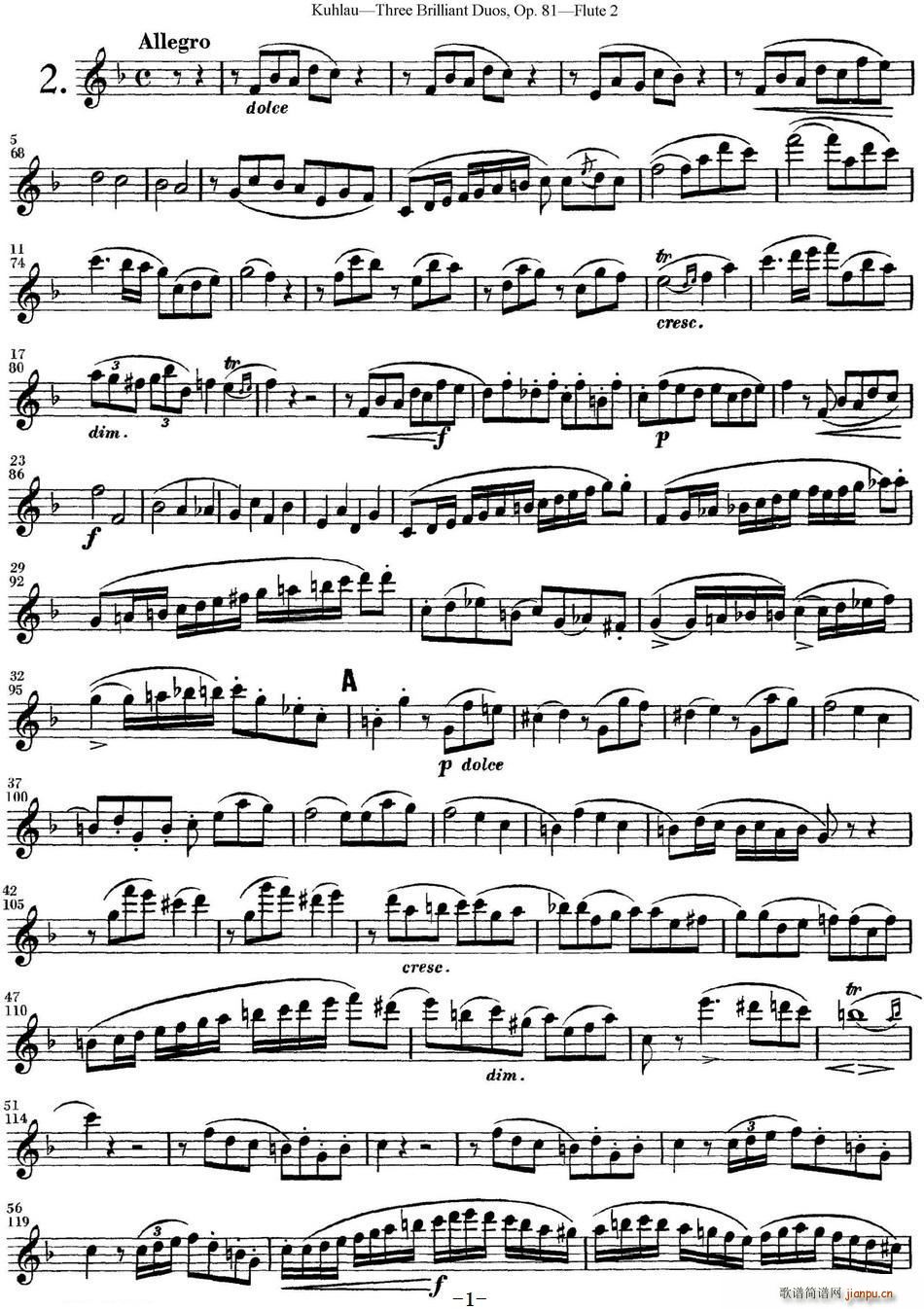 ͳѶϰOP 81 Flute 2 NO 2()1