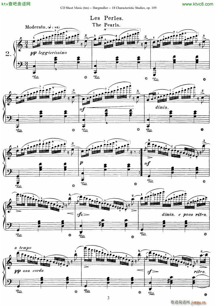 Burgmuller 18 characteristic studies op109()3