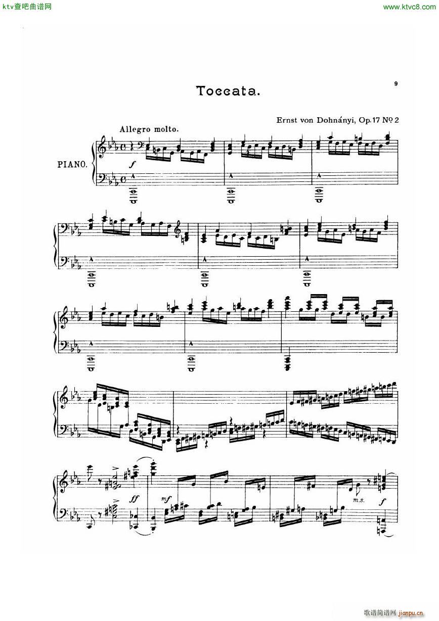 Dohnanyi 17 2 5 Humoresken Toccata()1