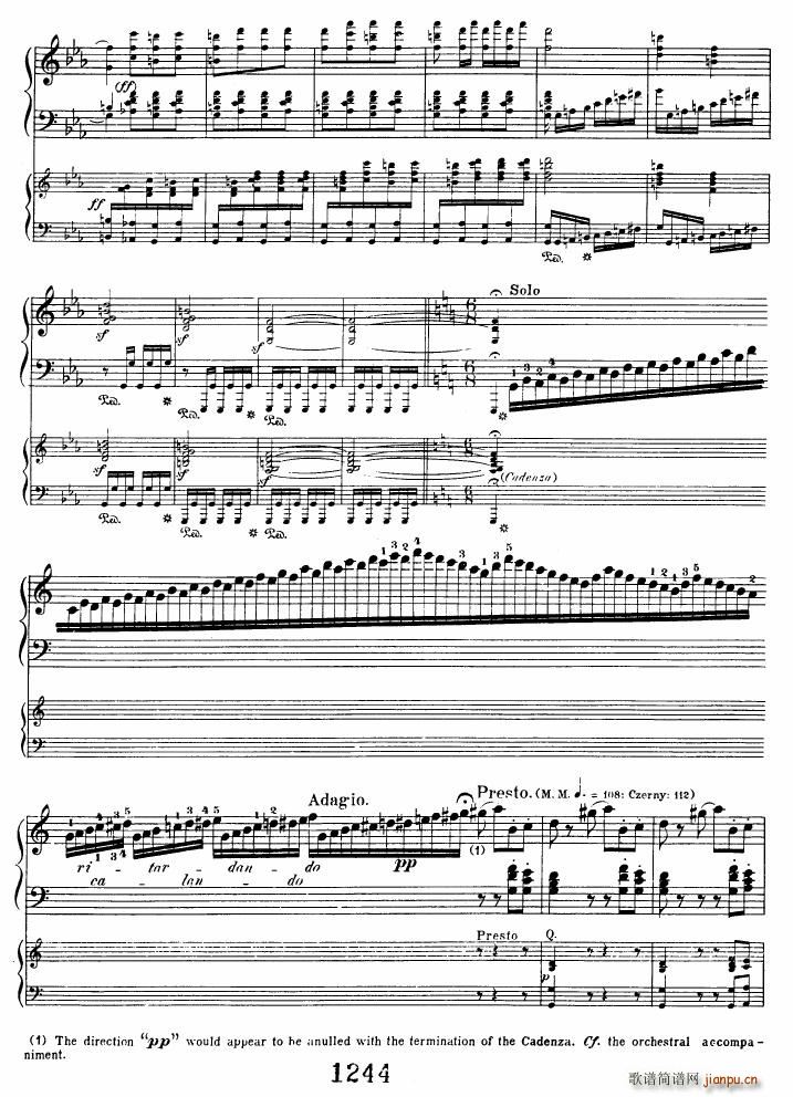Beethoven op 37 Piano Concerto no 3 2pno red ()11