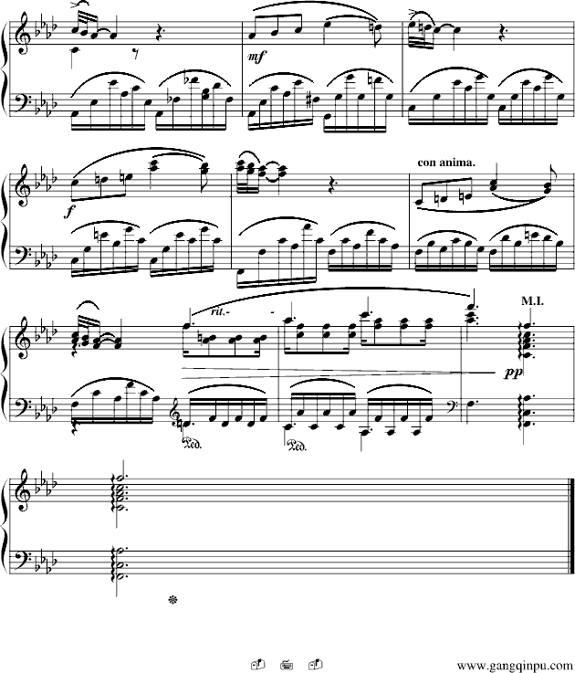 夜曲-法雅钢琴小品(钢琴谱)7