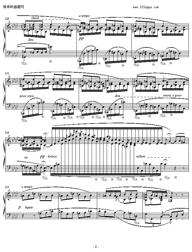 肖邦f小调第4叙事曲-肖邦(钢琴谱)9