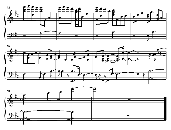 涙钢琴曲谱_钢琴简单曲谱