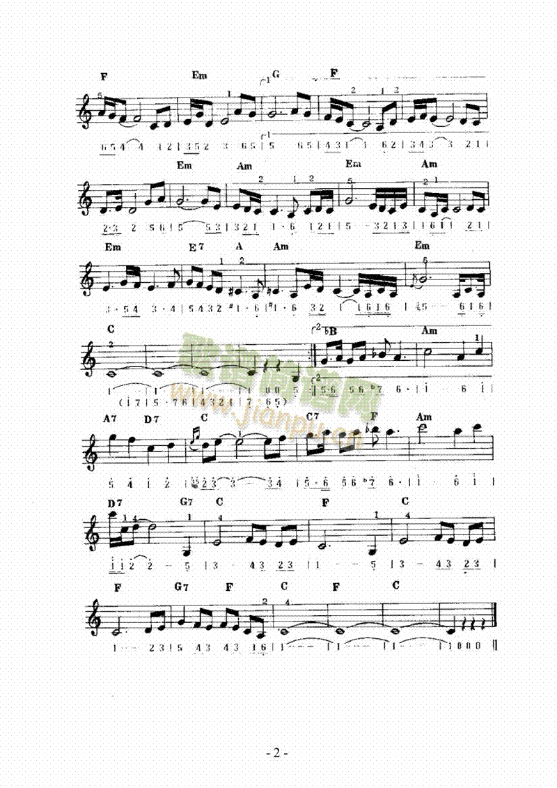 《沸腾的生活》主题曲 键盘类 电子琴 歌谱简谱网