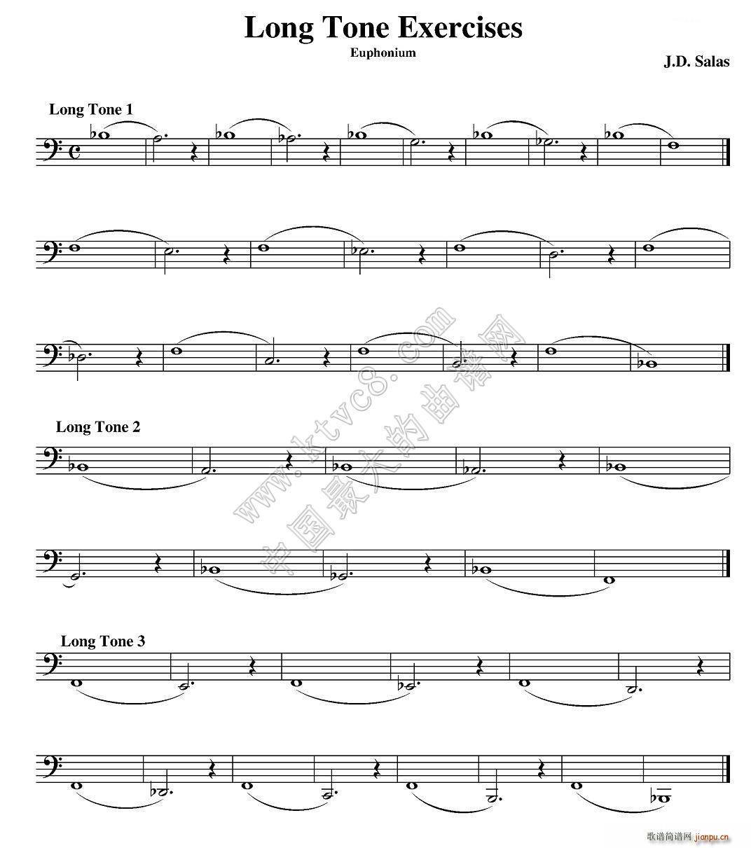 Long Tone Exercises ϰ̲ѡ(ʮּ)1