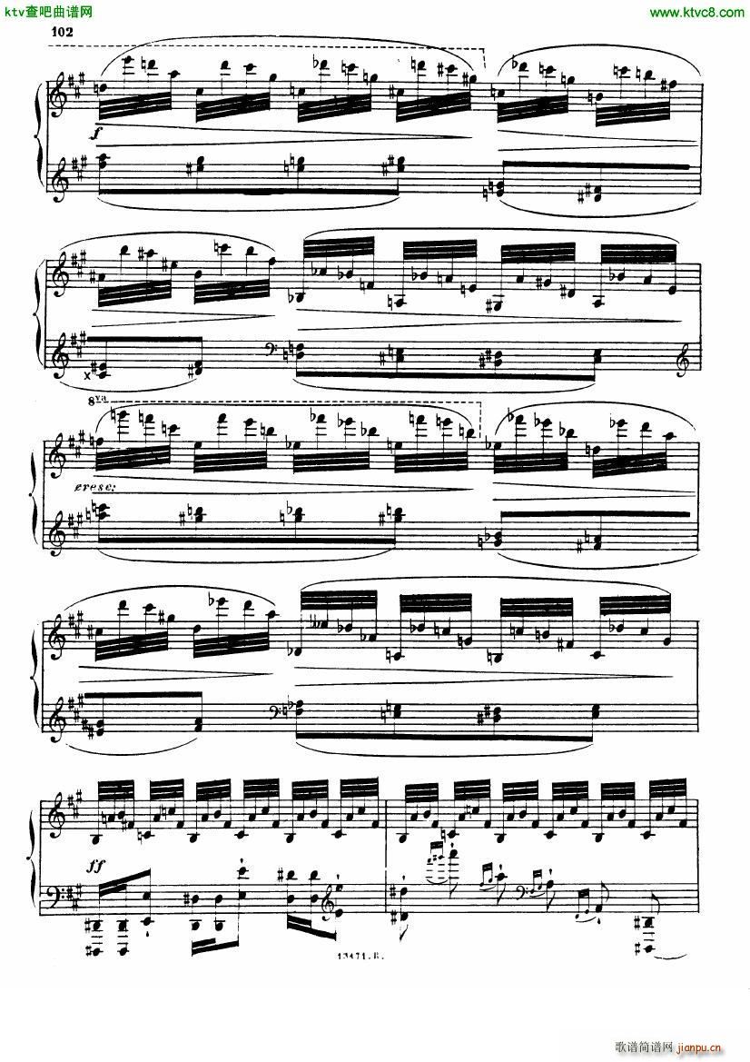 Alkan op 39 12 Etudes in Minor Keys no 10(钢琴谱)11
