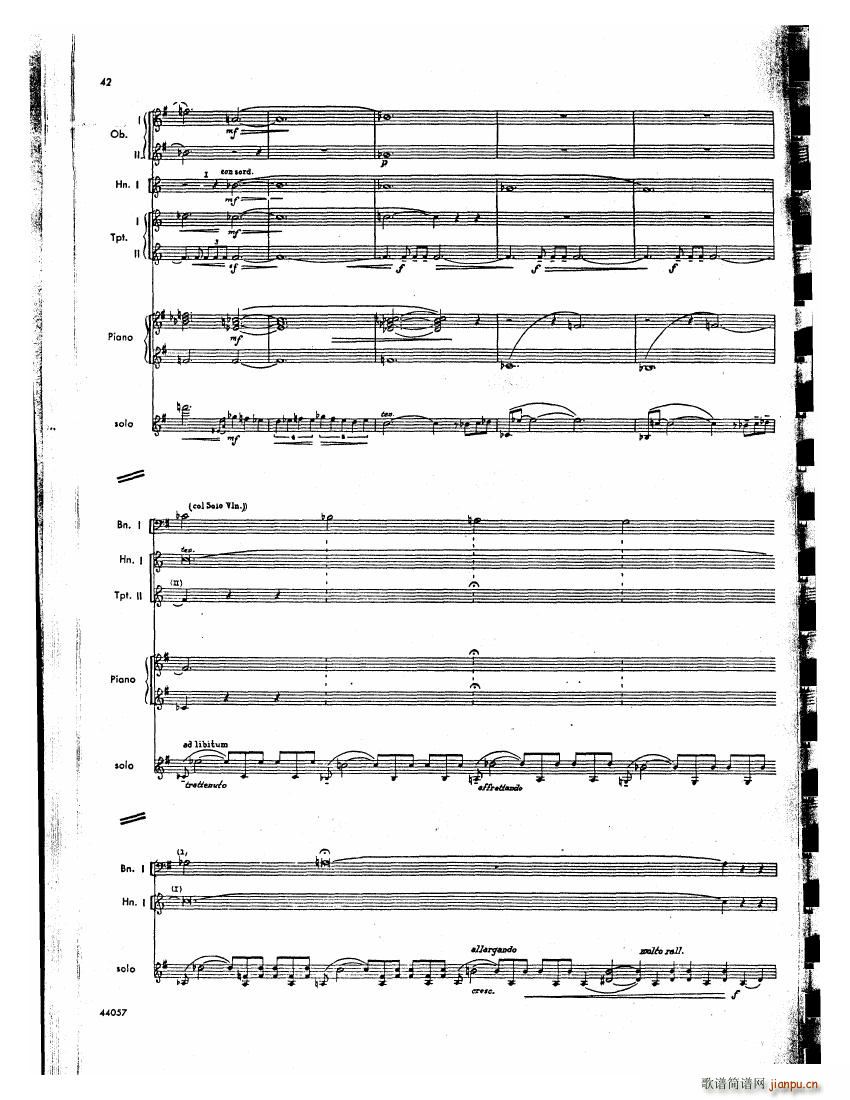 Barber op 14 Violin Concerto Score ()1