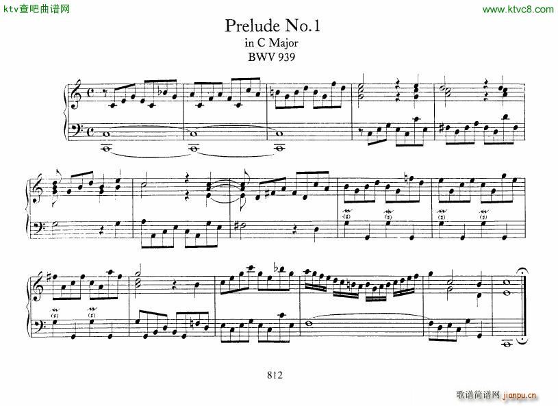 Bach JS BWV 939 943 5 Preludes()1