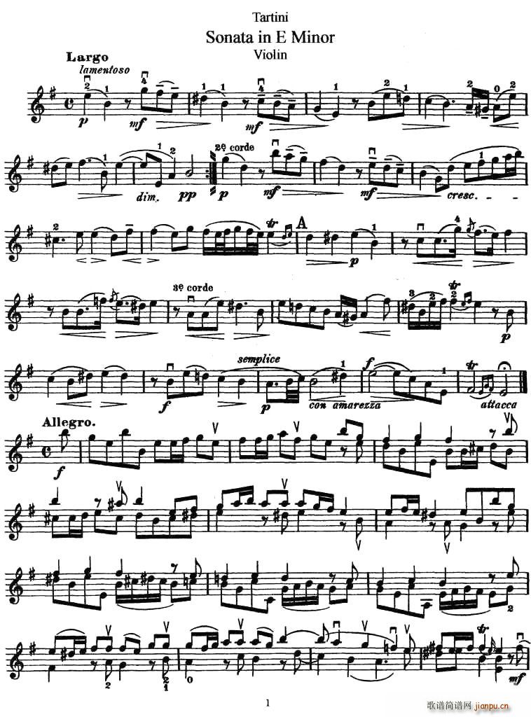 Sonata in E Minor(ʮּ)1