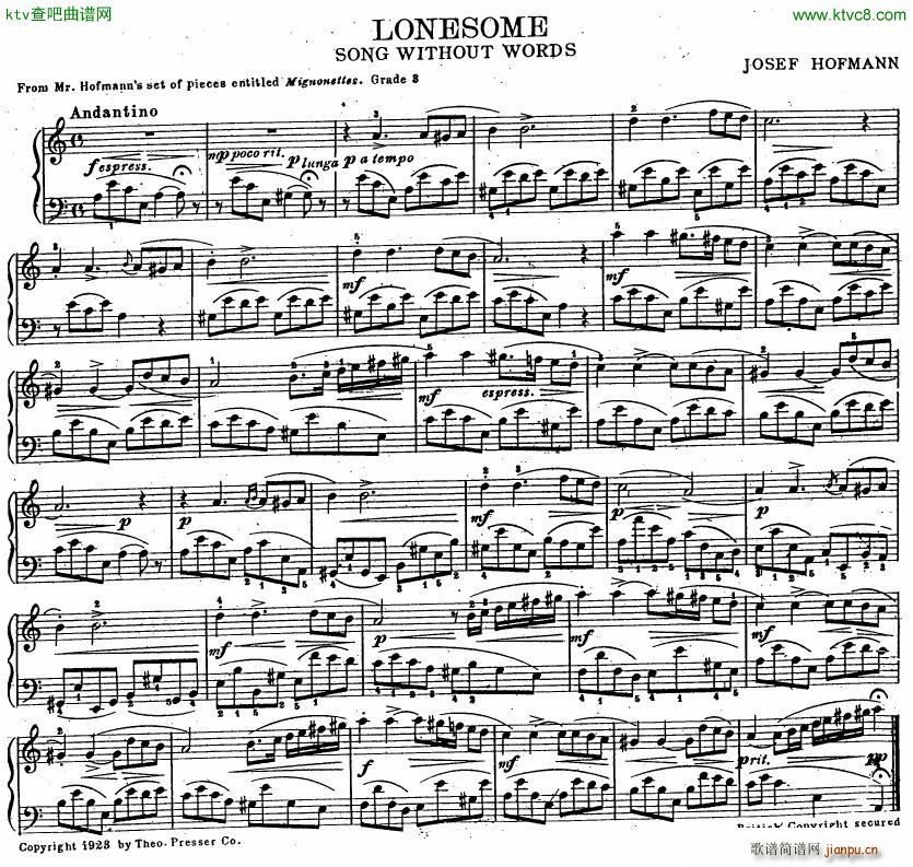 hofmann lonesome()1