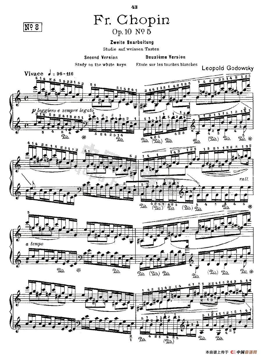 肖邦op10no3钢琴谱,肖邦op25no12钢琴谱 肖邦fr.chopin(钢琴谱)1