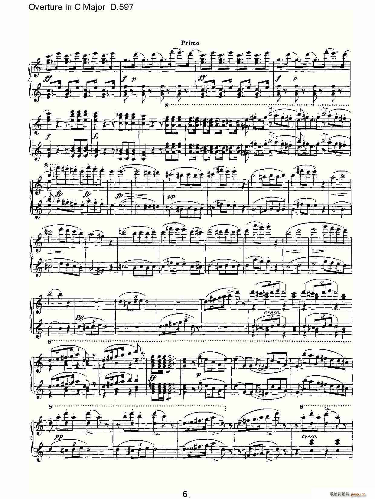 Overture in C Major D.597(ʮּ)6