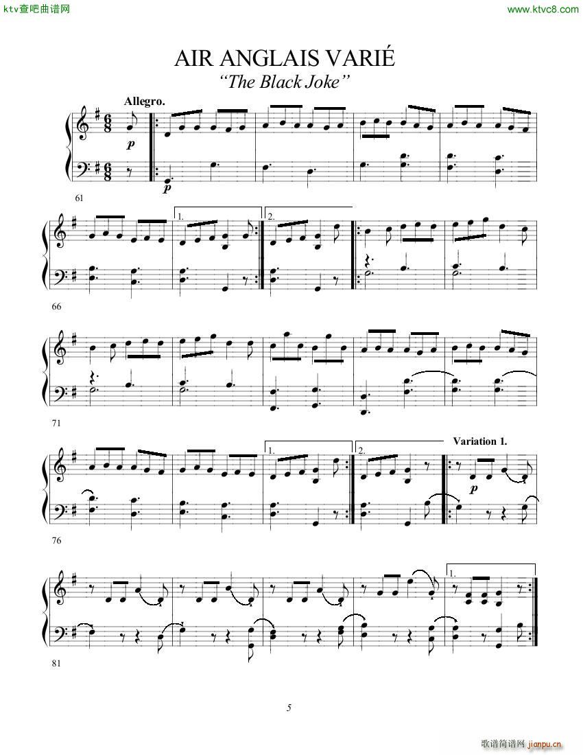 Clementi op 1a No 3 Sonate G major()5