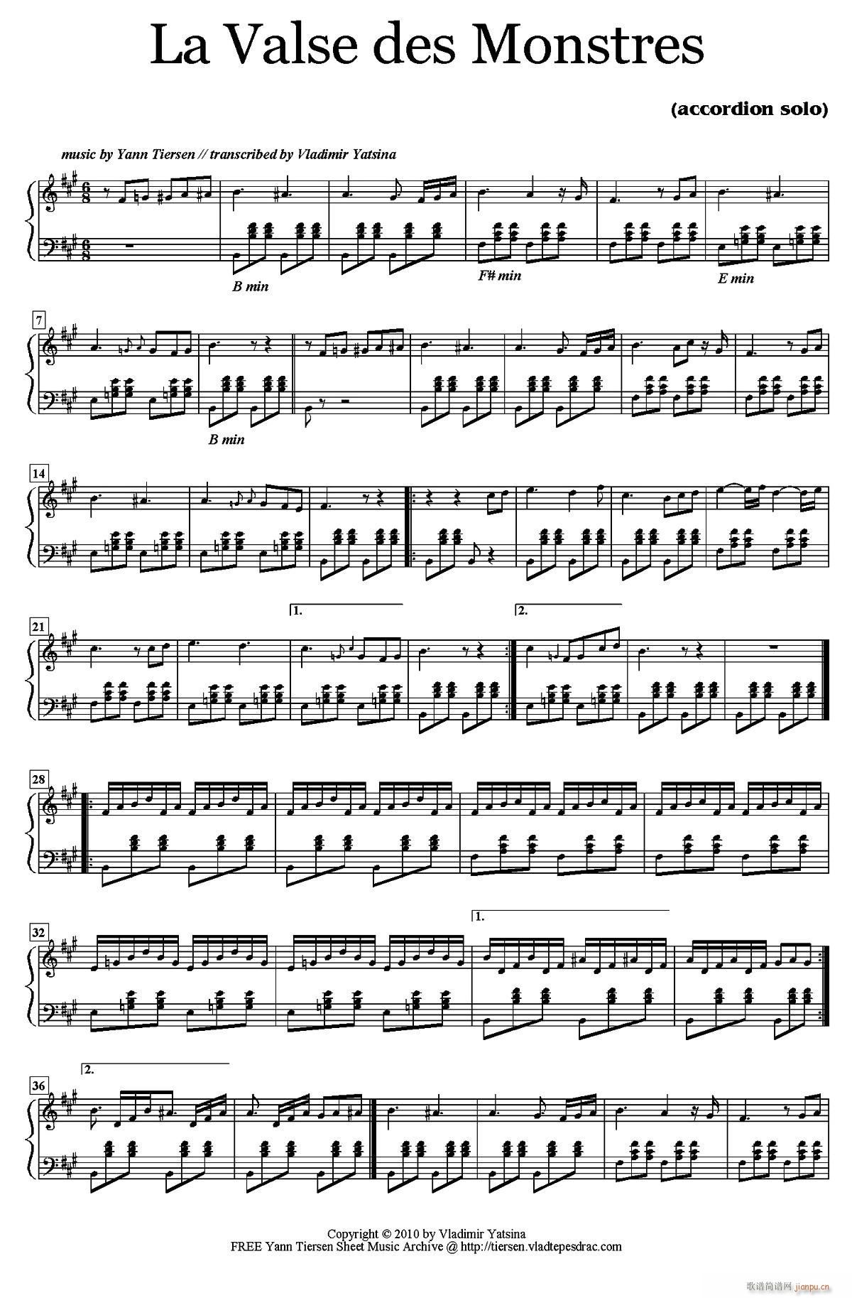 Ұ޻ ?La Valse Des Monstres(ʮּ)1