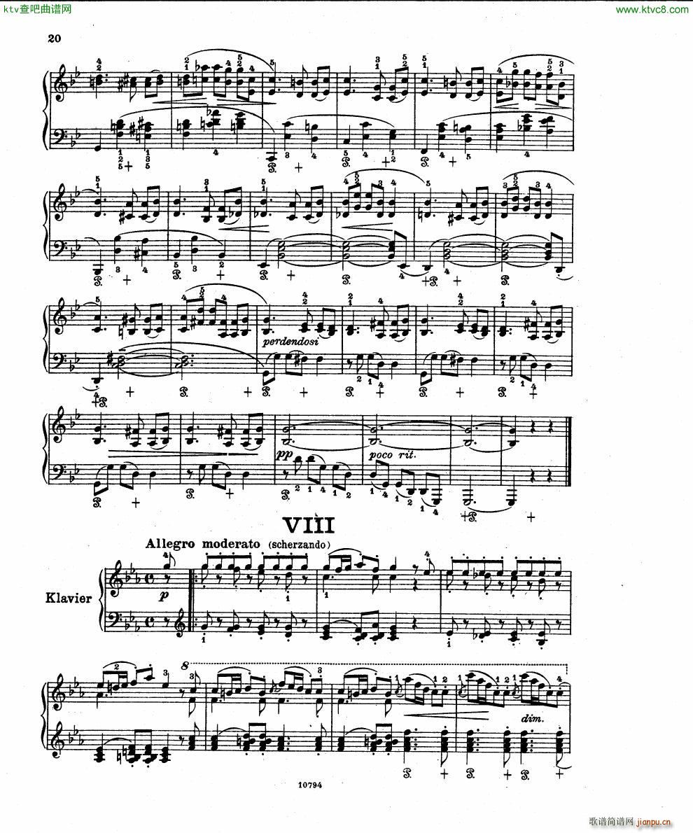 Fuchs Robert Improvisation pour clavier op 11()18