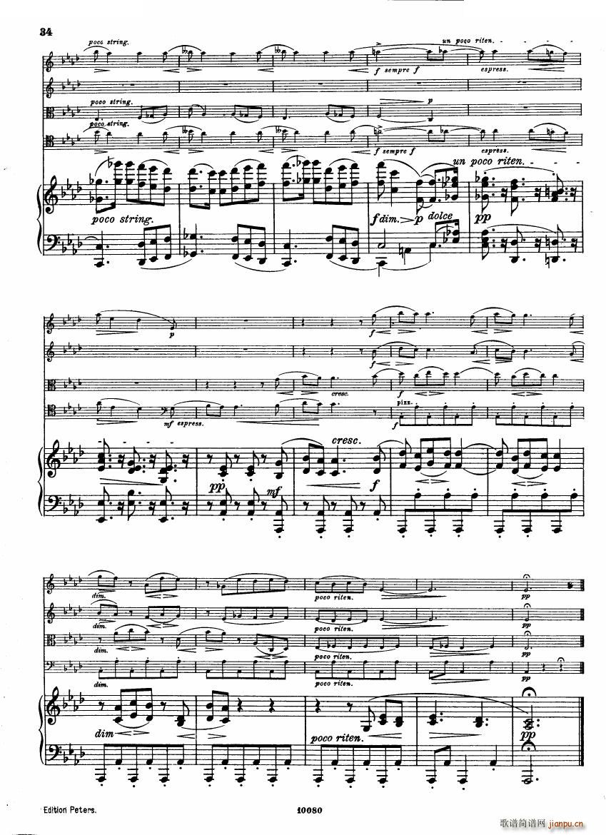 Brahms op 34 Piano Quintet f minor score һ()33