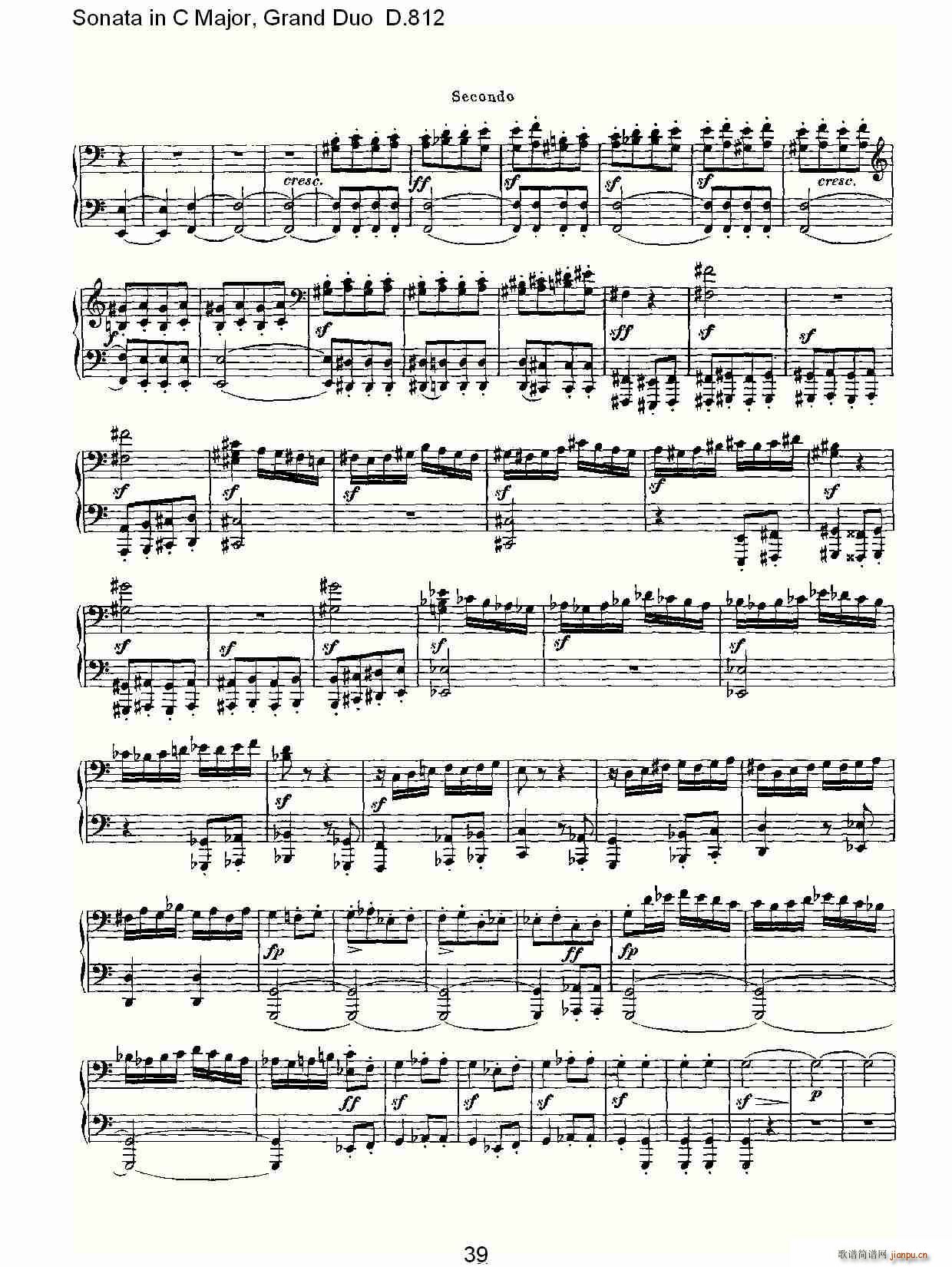 Sonata in C Major, Grand Duo D.812()9
