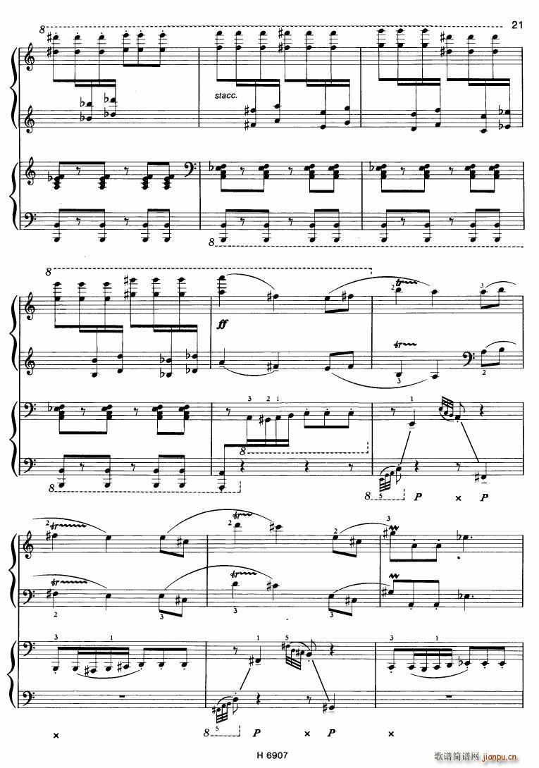 Barton Sonatina for 4 hands()21