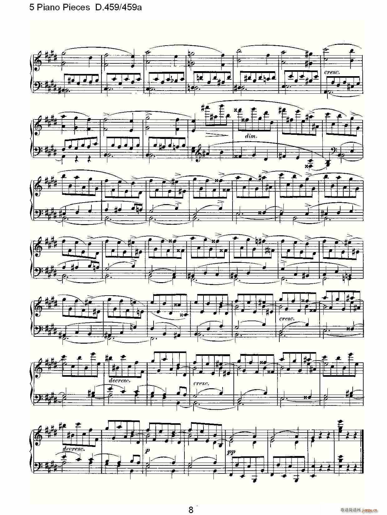 5 Piano Pieces D.459459a()8