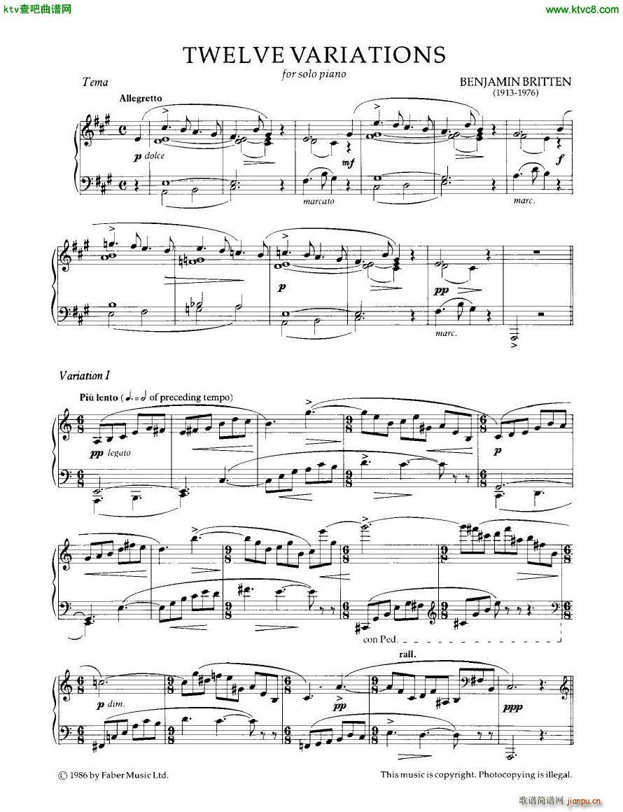 Britten 12 Variations()1